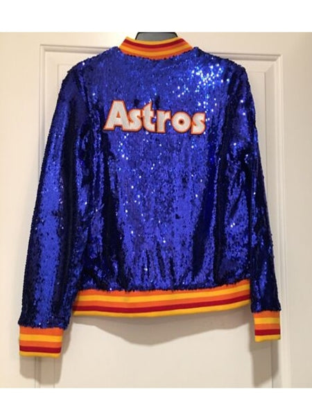 Houston Astros Jacket | Unisex Vintage Parachute Jacket | Handmade Retro  Jacket