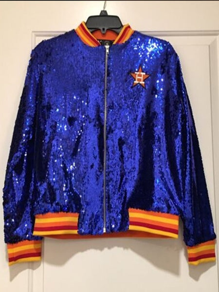 rainbow retro astros jacket
