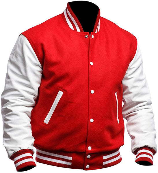 Men College Highschool Baseball Varsity Letterman Jacket - Kara